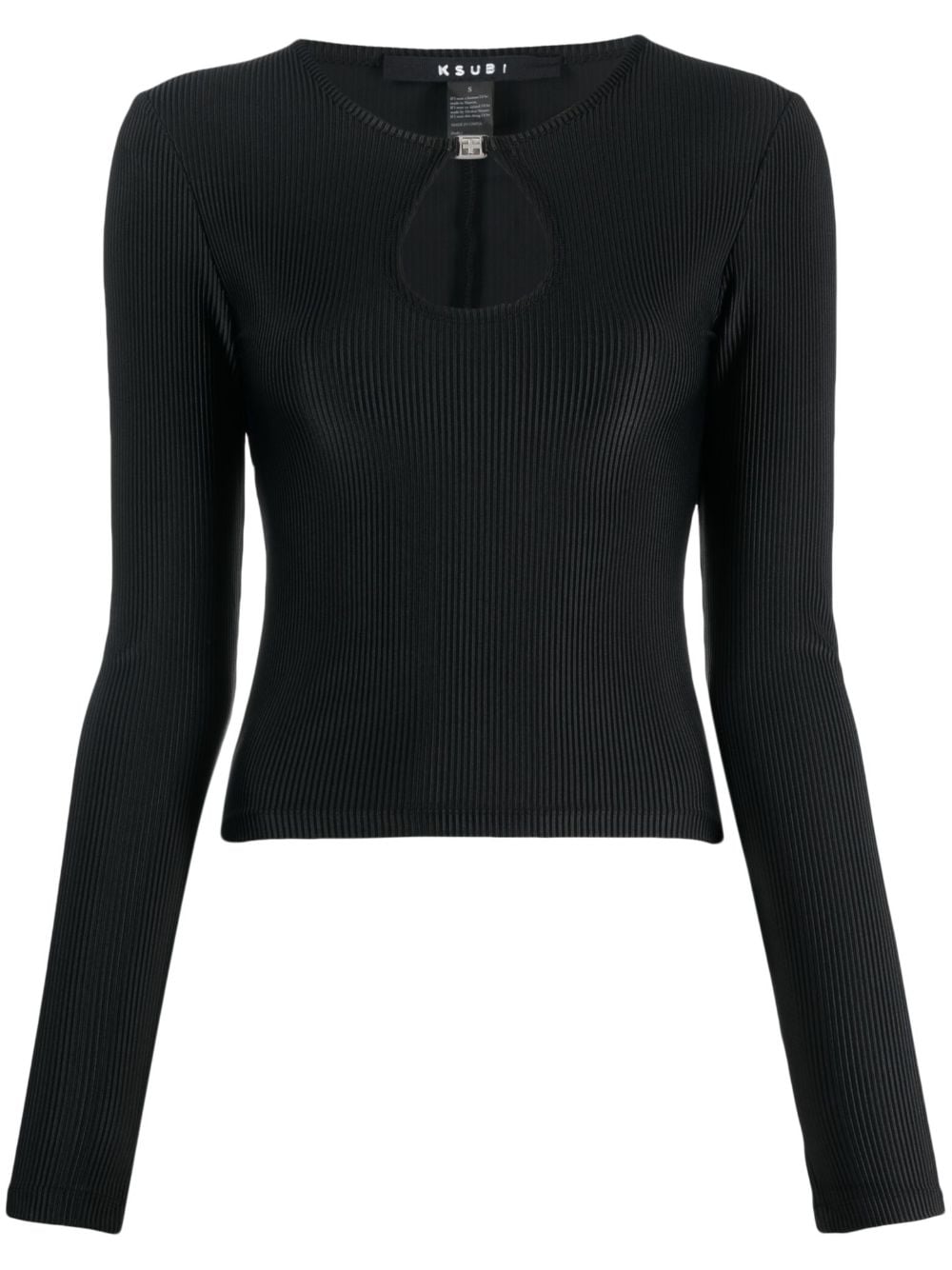 Ksubi Charmed Keyhole top - Black von Ksubi