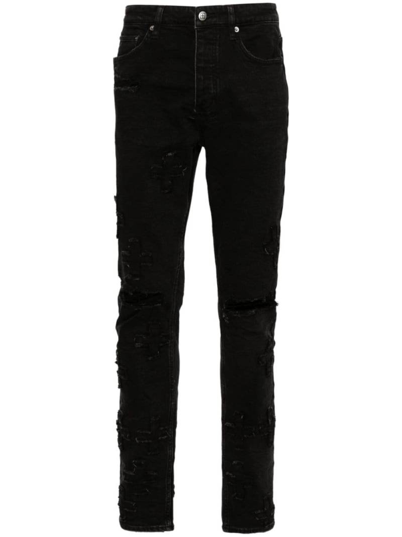 Ksubi Chitch Kraftwork mid-rise slim-fit jeans - Black von Ksubi