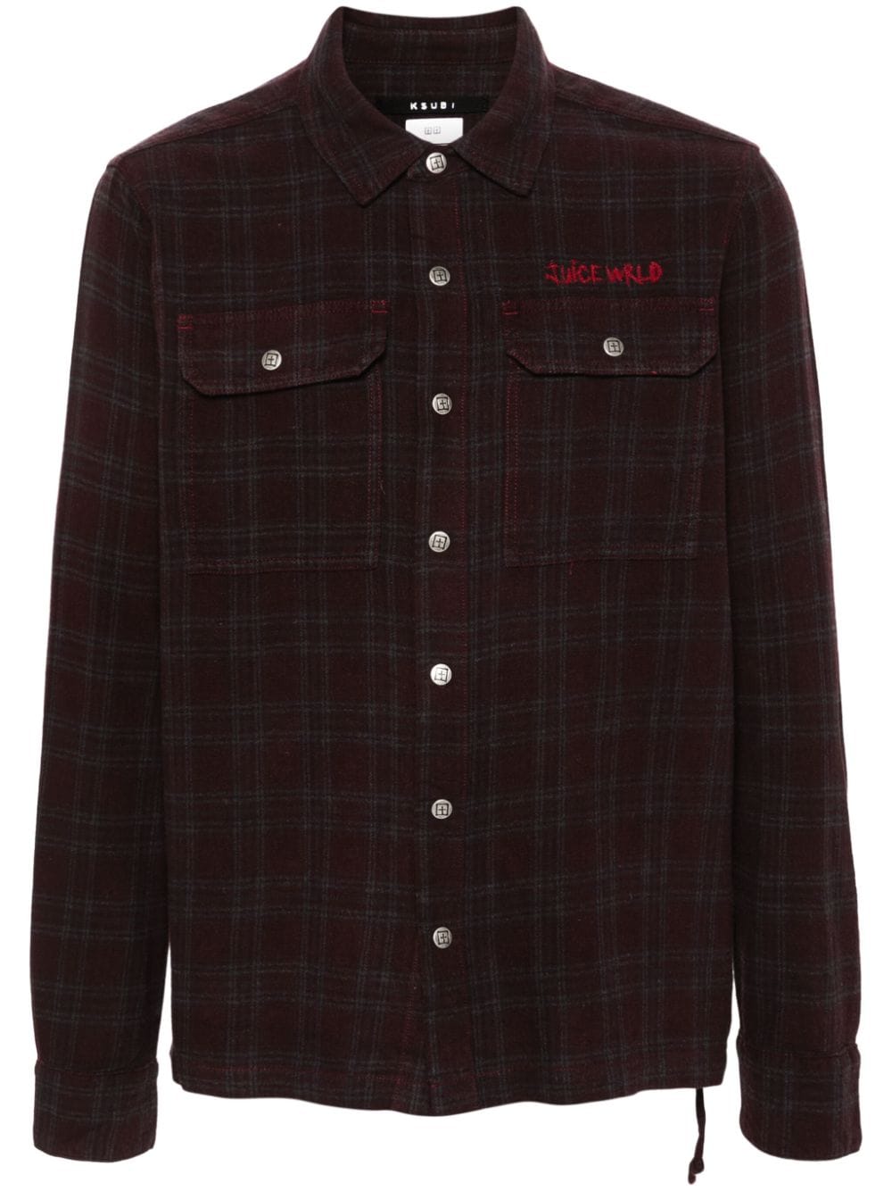 Ksubi Spliced 999 checked shirt - Red von Ksubi