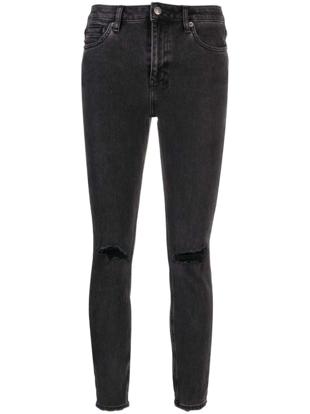 Ksubi Spray On Hell Cat cropped jeans - Black von Ksubi