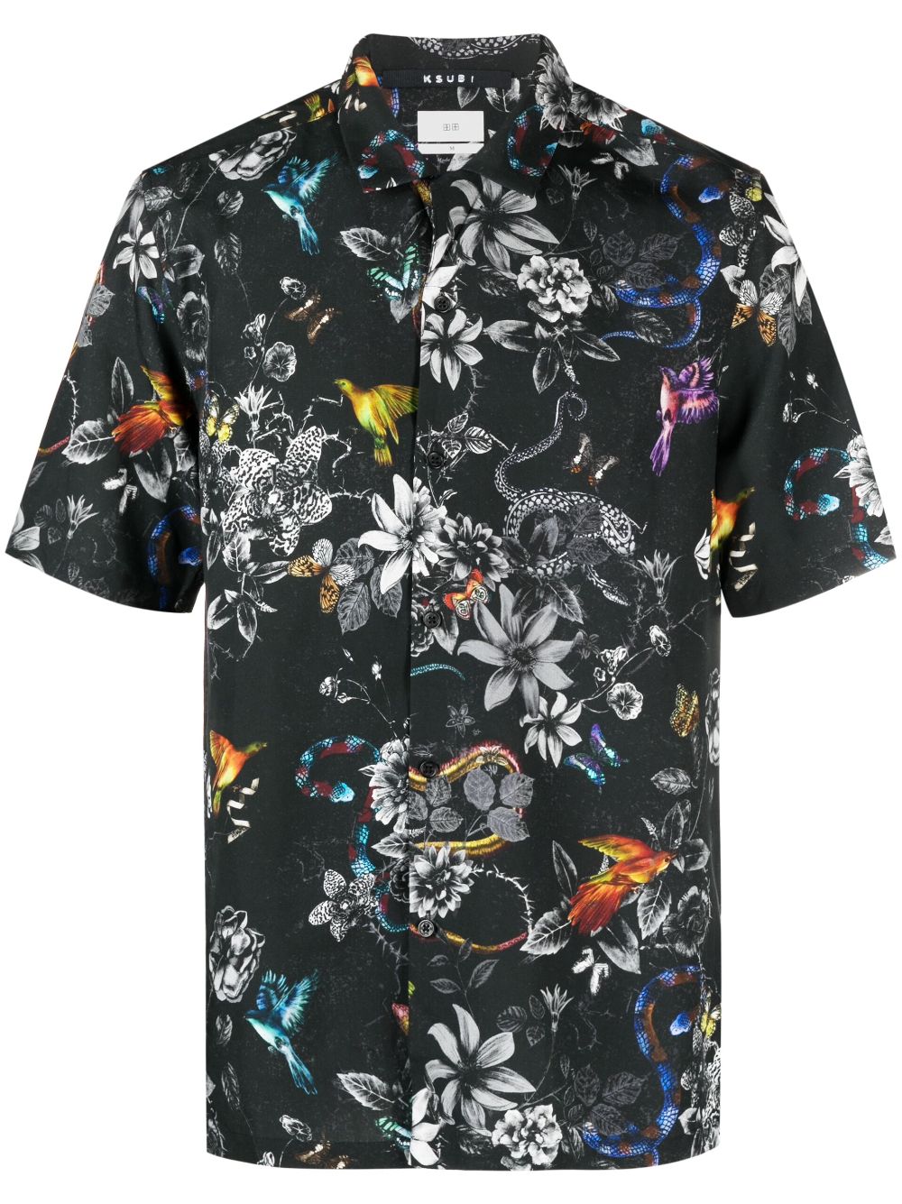 Ksubi Unearthly floral-print shirt - Black von Ksubi