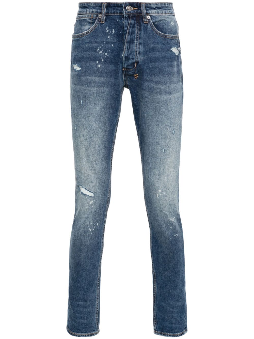 Ksubi Van Winkle Kulture Trashed mid-rise skinny jeans - Blue von Ksubi