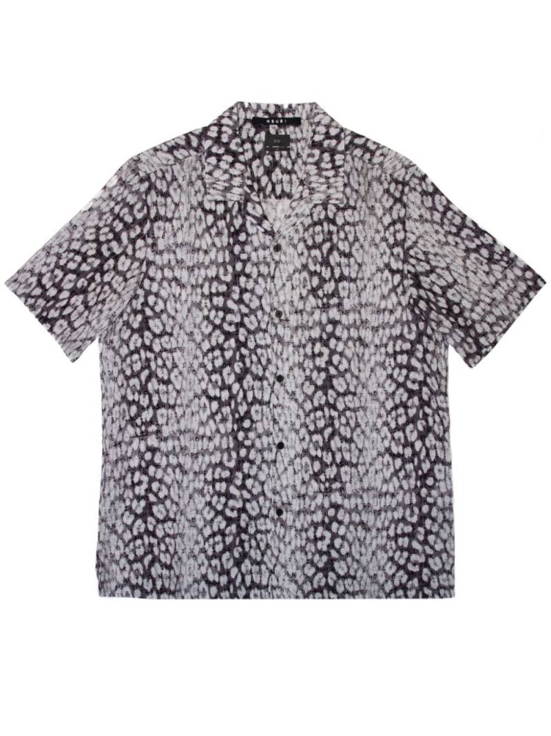 Ksubi Whitenoise Kash leopard-print cotton shirt - Black von Ksubi