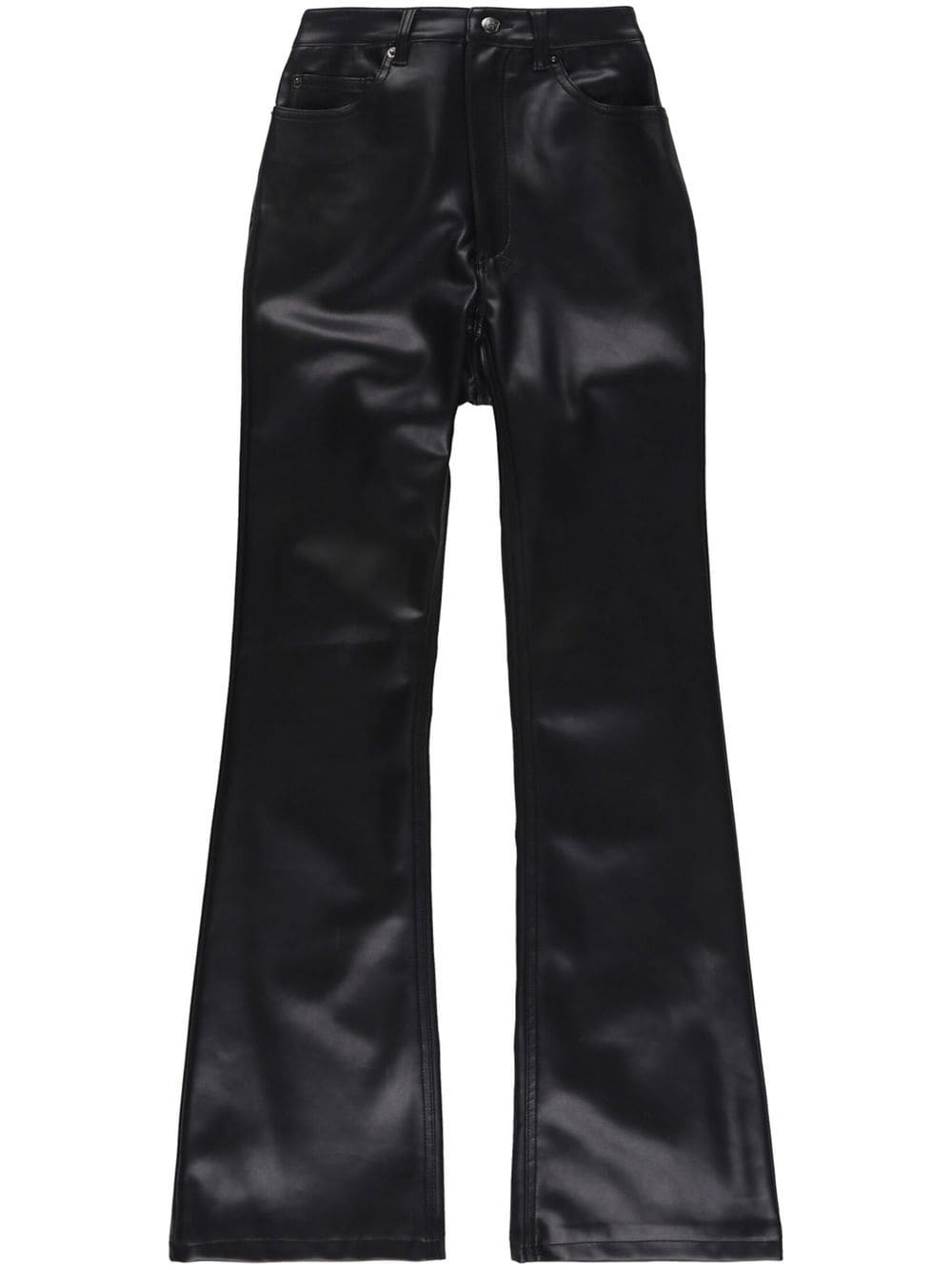 Ksubi faux-leather flared trousers - Black von Ksubi