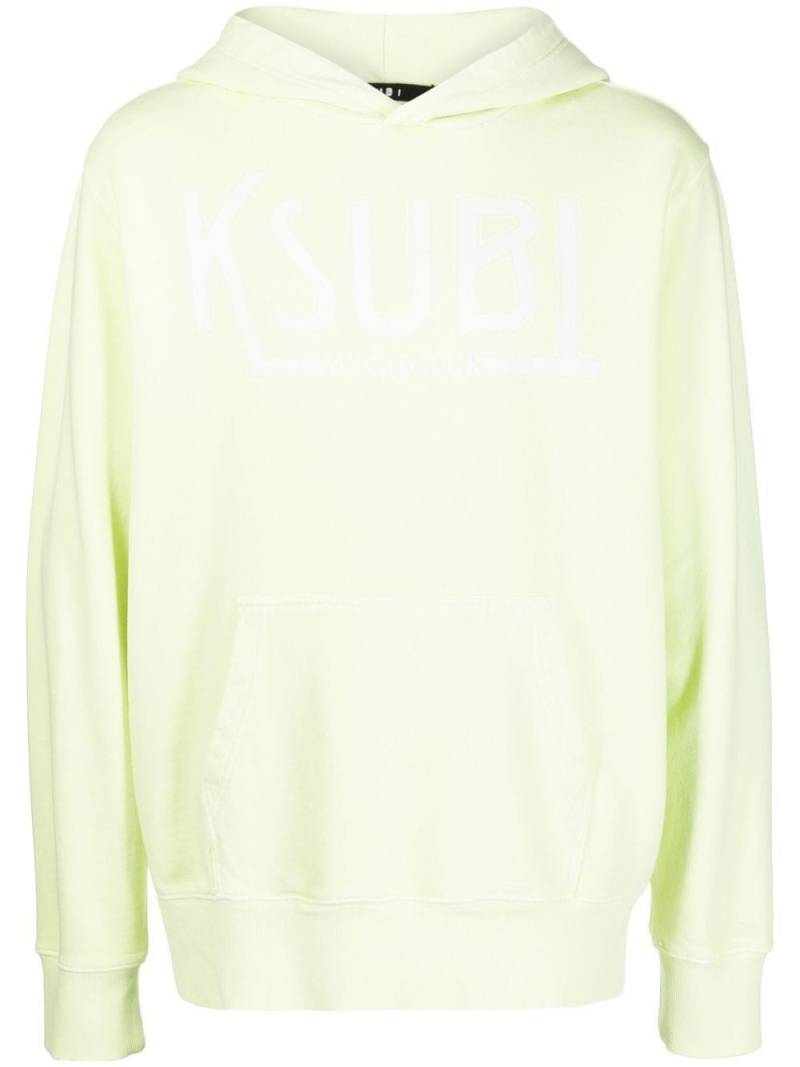 Ksubi logo-print cotton hoodie - Green von Ksubi