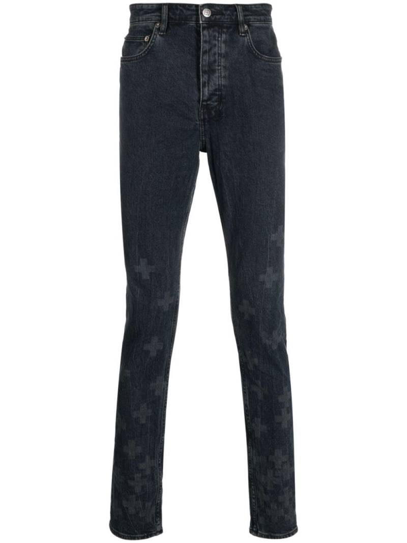 Ksubi logo-print slim-fit jeans - Blue von Ksubi