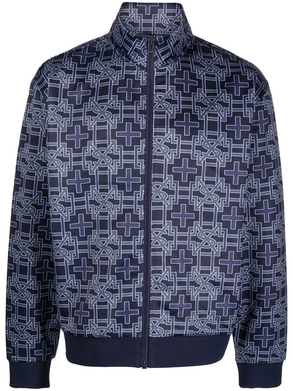 Ksubi monogram zip-up sports jacket - Blue von Ksubi