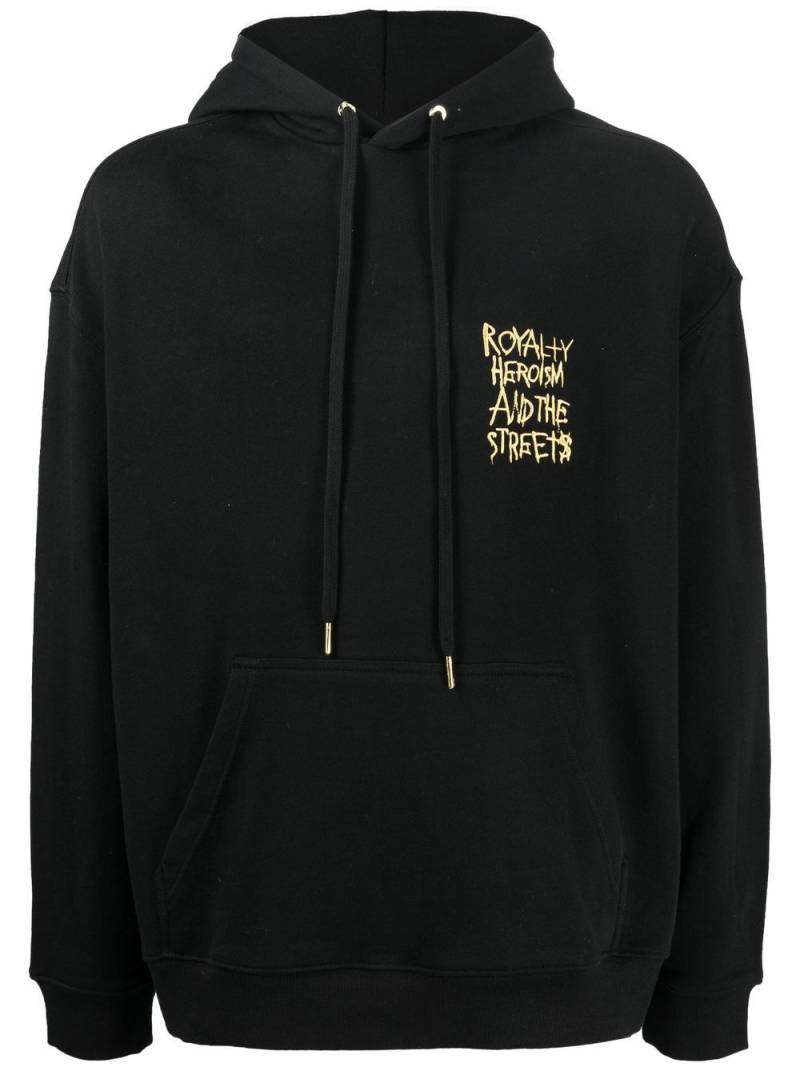 Ksubi slogan-embroidered hoodie - Black von Ksubi