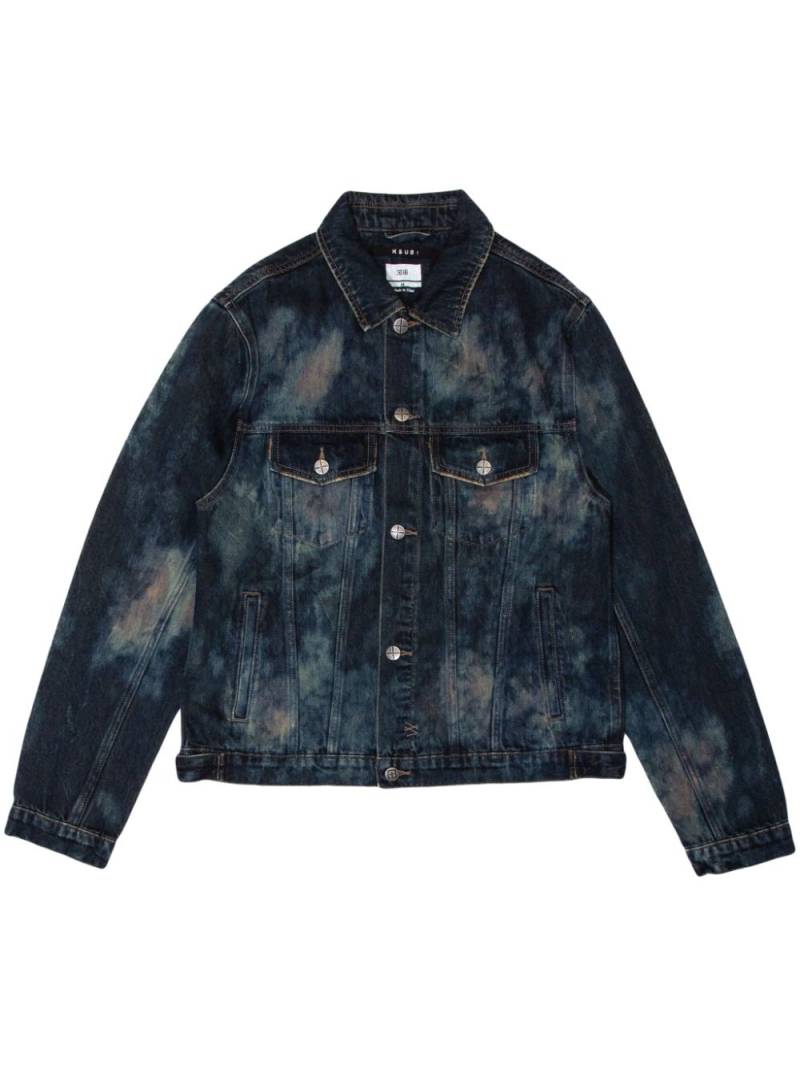 Ksubi spread-collar stonewashed denim jacket - Blue von Ksubi