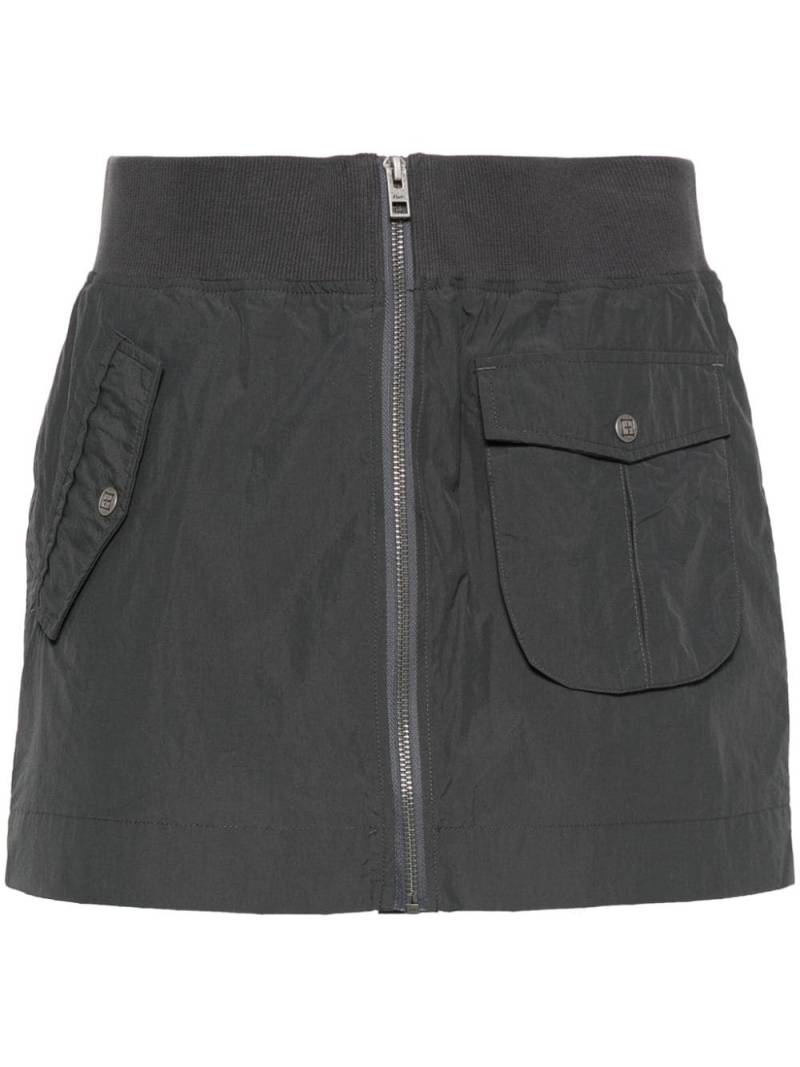 Ksubi zip-up mini skirt - Grey von Ksubi