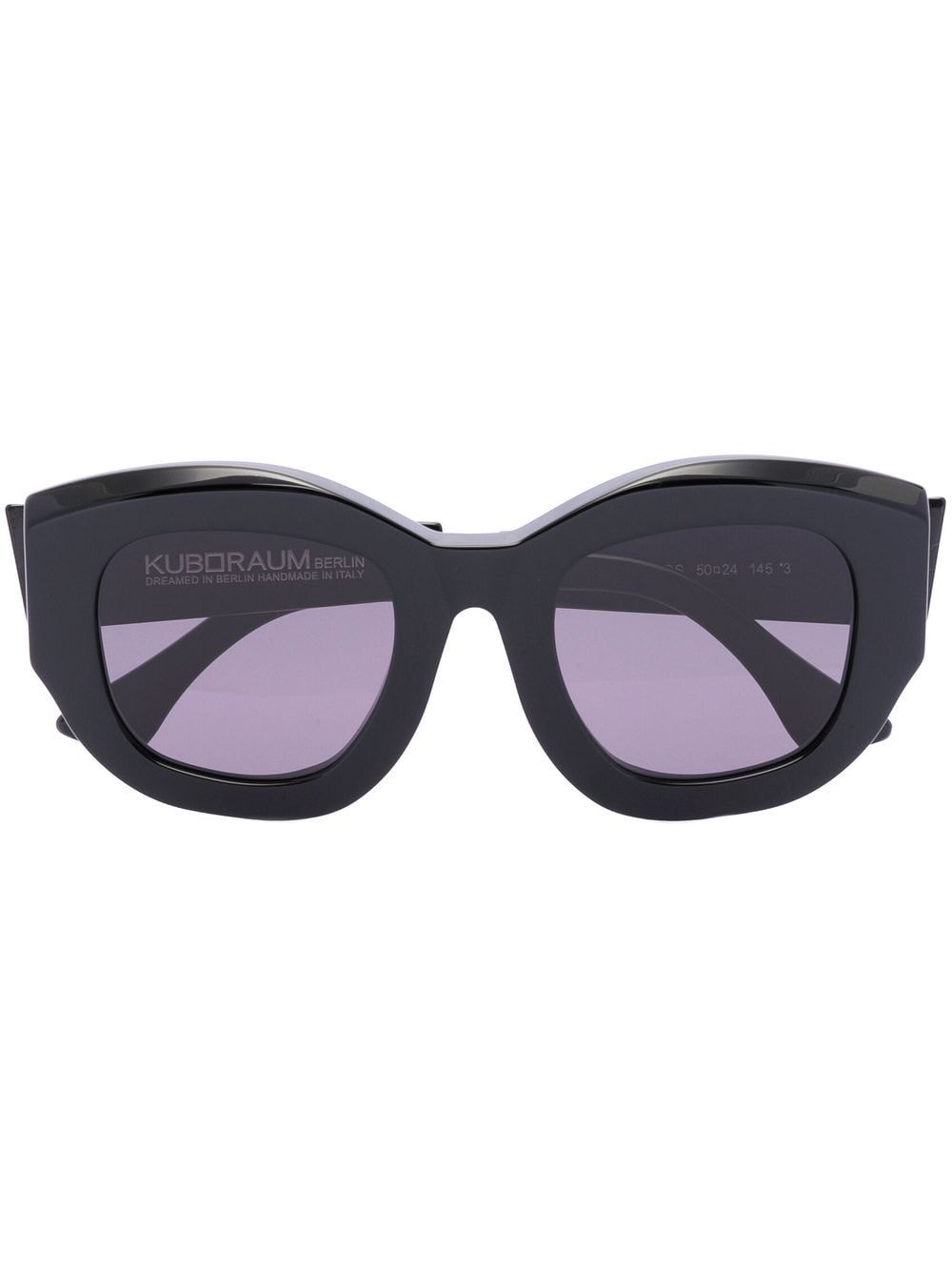 Kuboraum B2 oversized-frame sunglasses - Black von Kuboraum