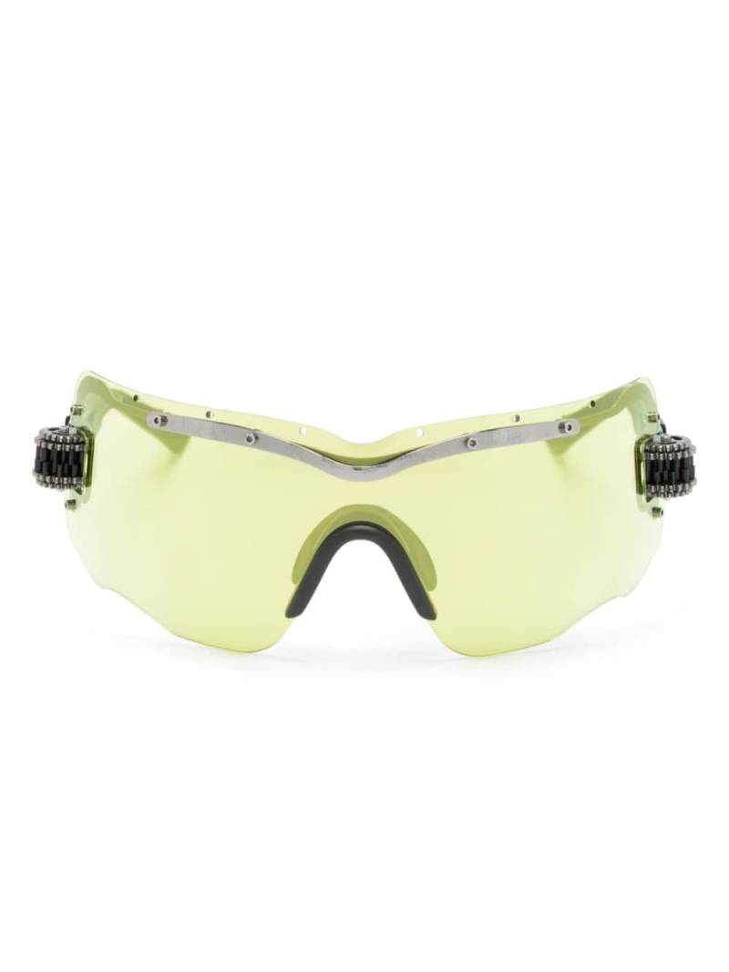 Kuboraum E15 shield-frame sunglasses - Grey von Kuboraum