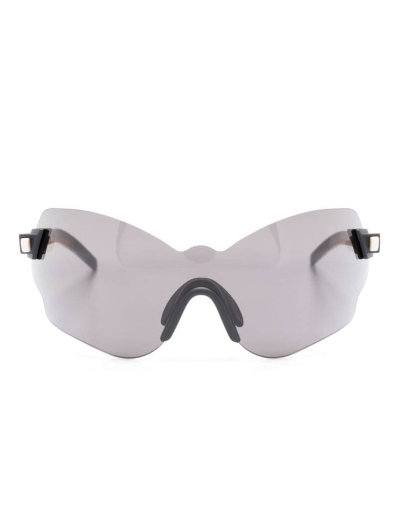 Kuboraum E51 mask-frame sunglasses - Brown von Kuboraum