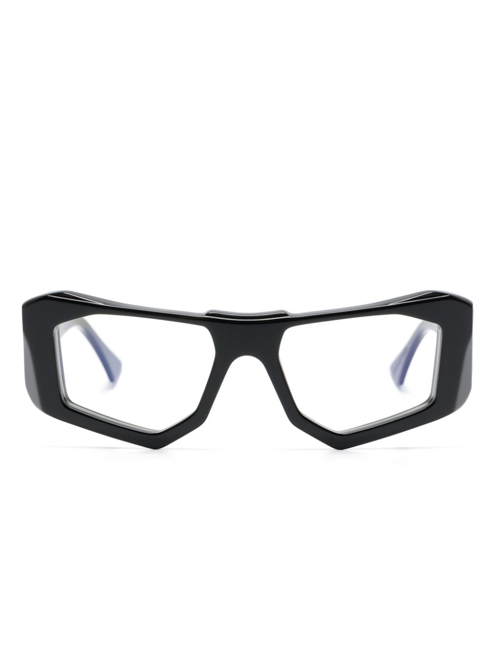 Kuboraum F6 rectangle-frame glasses - Black von Kuboraum