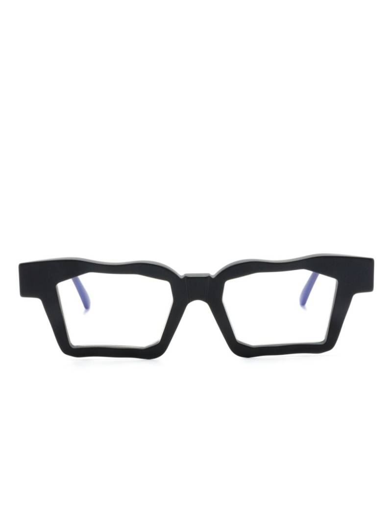 Kuboraum G1 geometric-frame glasses - Black von Kuboraum
