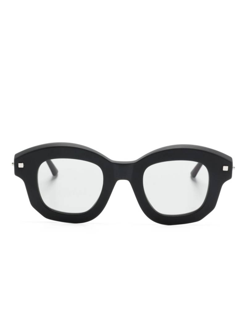 Kuboraum J1 square-frame sunglasses - Grey von Kuboraum