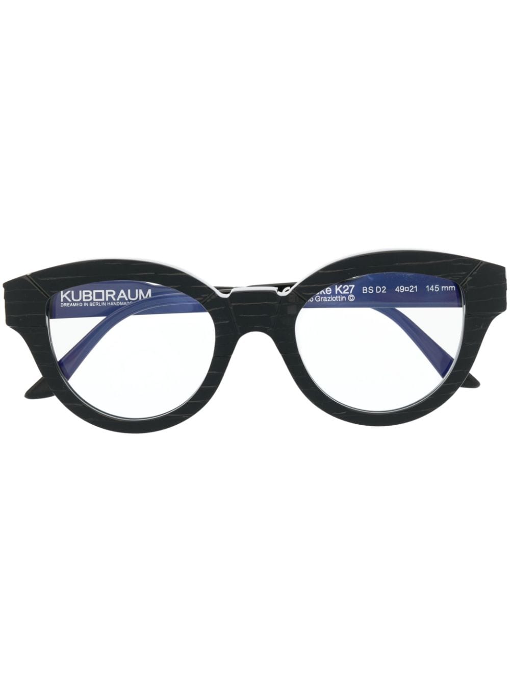 Kuboraum K27 cat-eye frame glasses - Black von Kuboraum