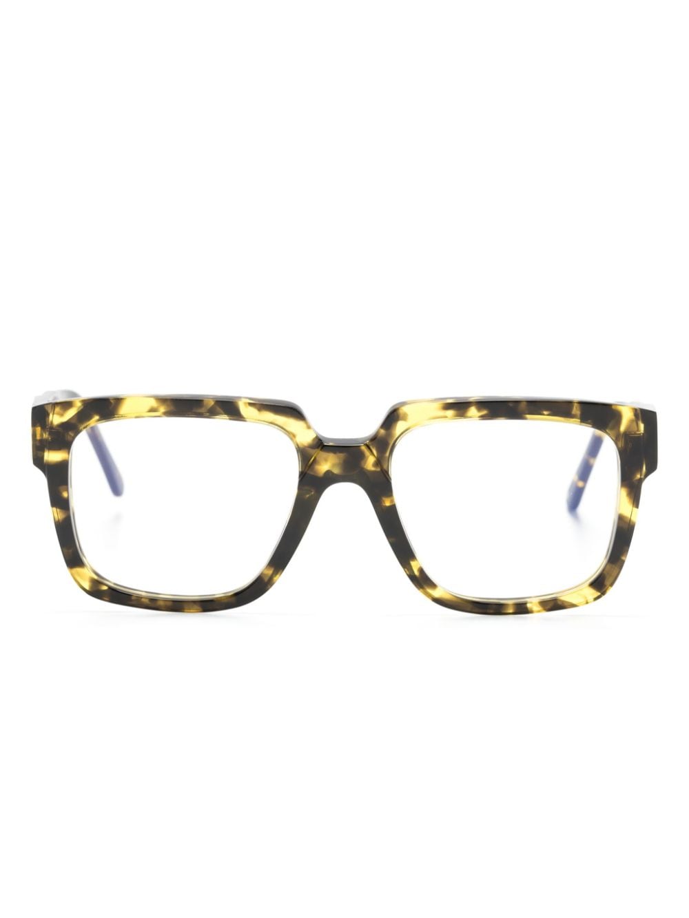Kuboraum K3 square-frame glasses - Yellow von Kuboraum