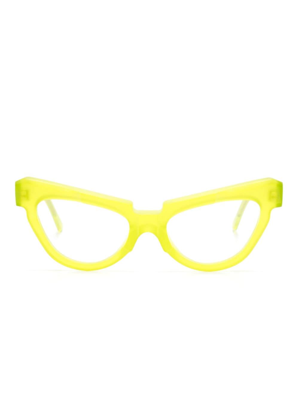 Kuboraum Mask K39 cat-eye frame glasses - Green von Kuboraum