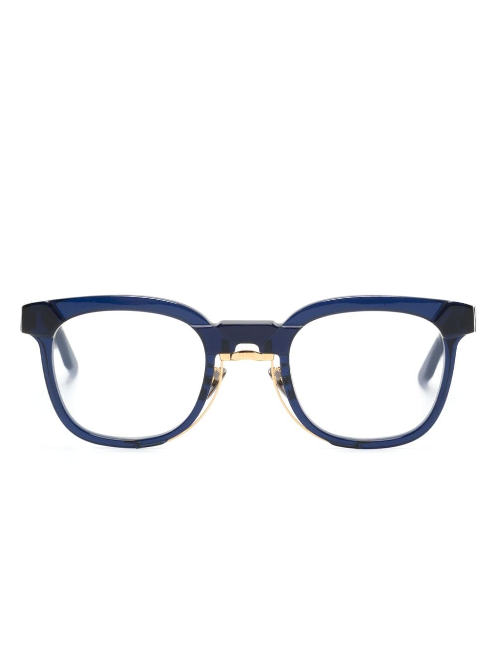 Kuboraum N14 square-frame glasses - Blue von Kuboraum