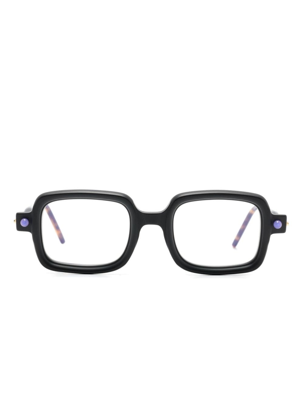 Kuboraum P2 square-frame glasses - Black von Kuboraum