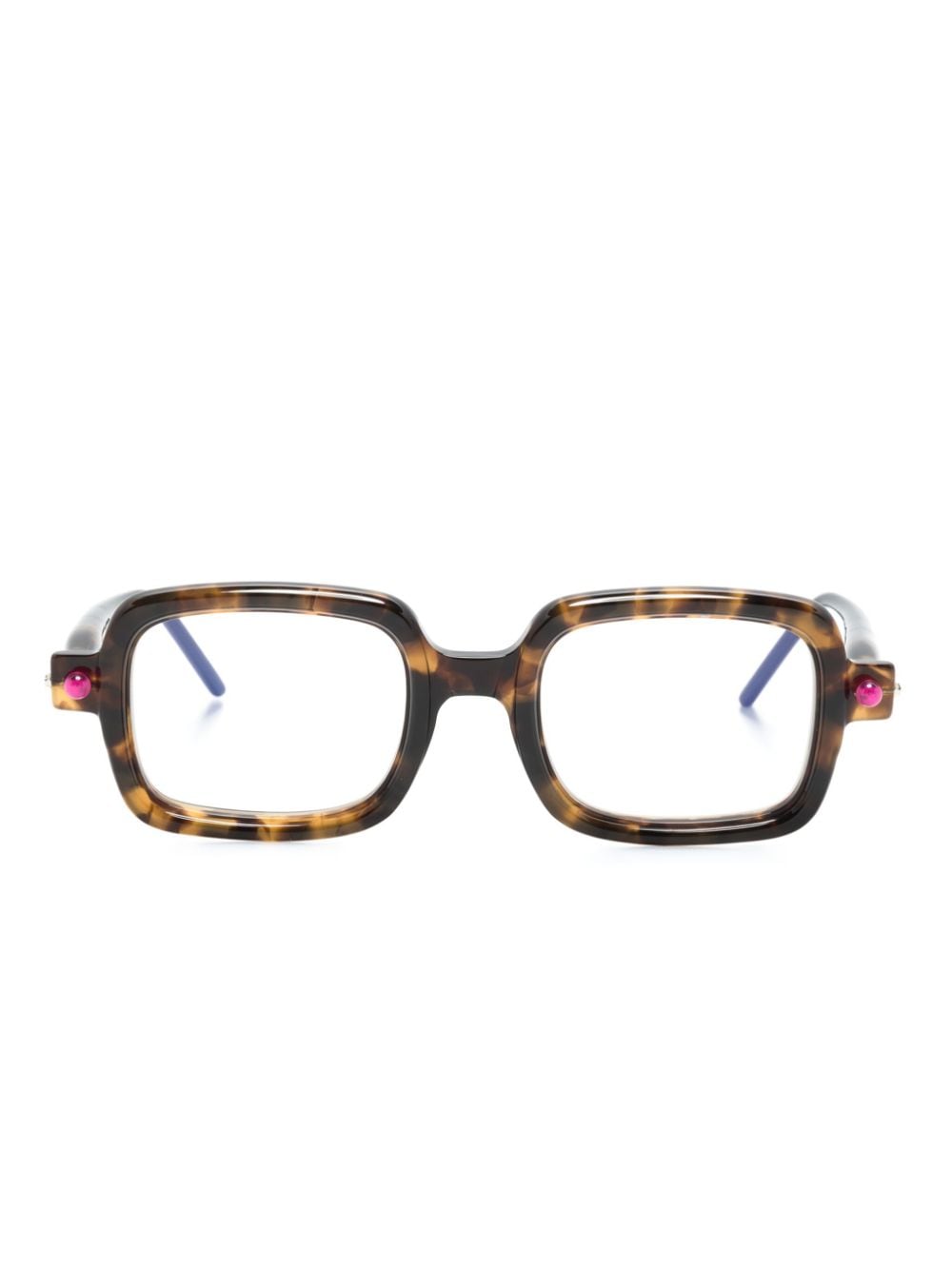 Kuboraum P2 square-frame glasses - Brown von Kuboraum