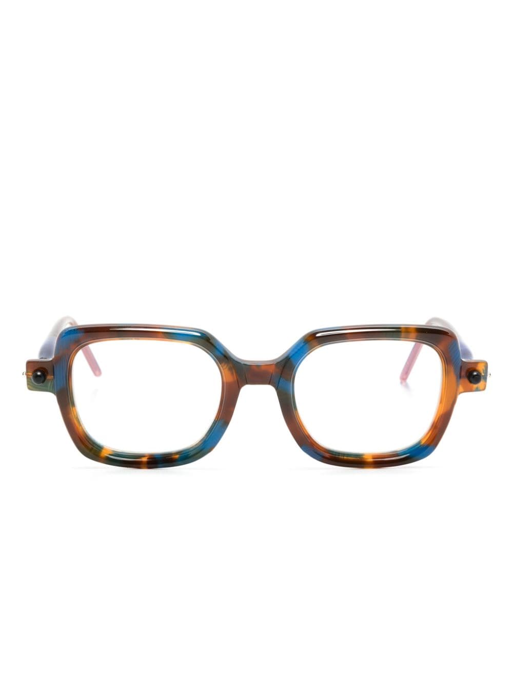 Kuboraum P4 MGT square-frame glasses - Blue von Kuboraum