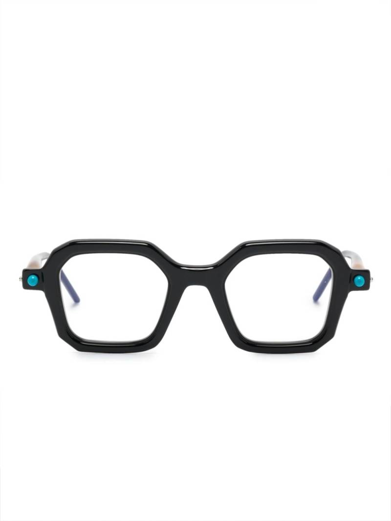 Kuboraum P9 square-frame glasses - Black von Kuboraum