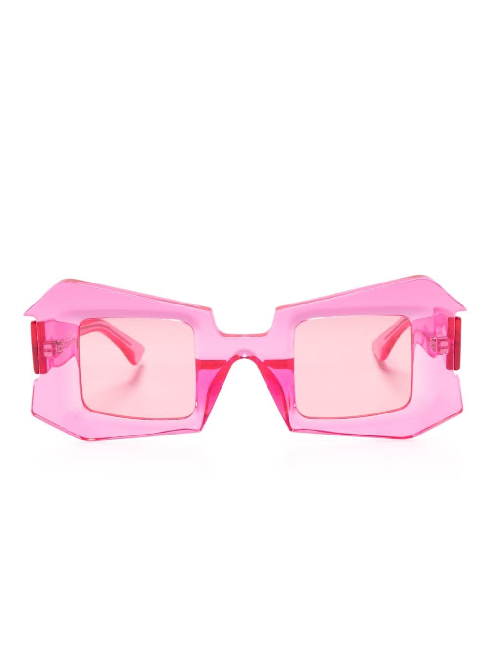 Kuboraum R3 oversize-frame sunglasses - Pink von Kuboraum