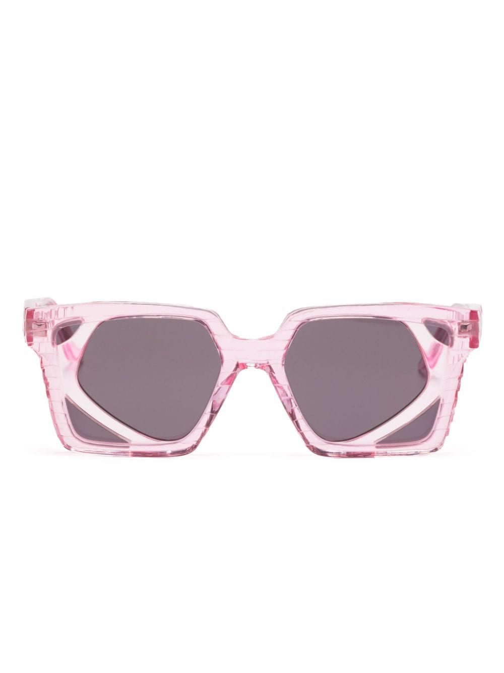 Kuboraum T6 rectangle-frame sunglasses - Pink von Kuboraum