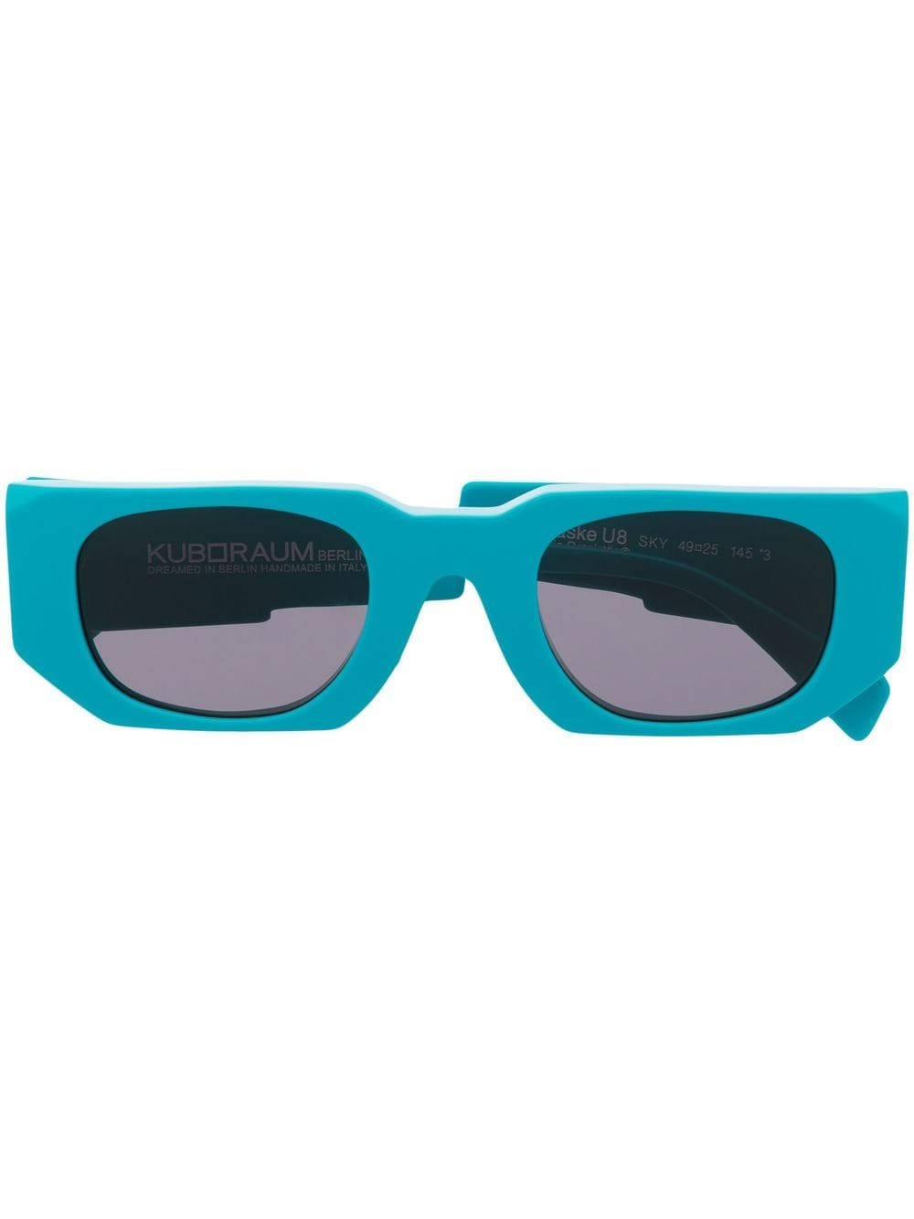 Kuboraum U8 rectangle-frame sunglasses - Blue von Kuboraum