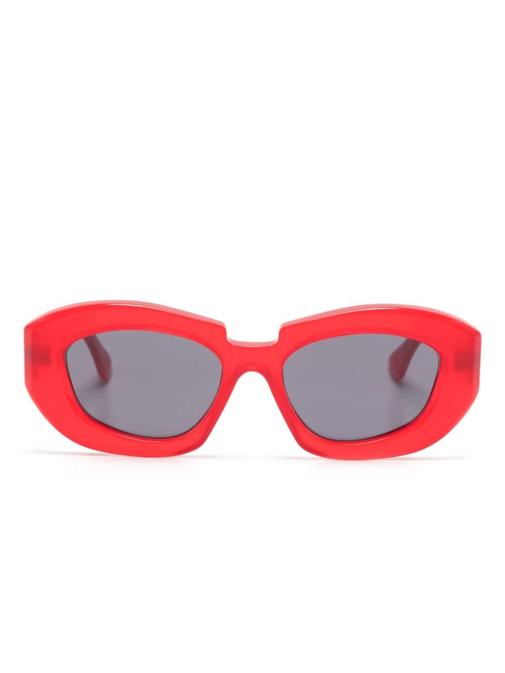 Kuboraum X23 geometric-frame sunglasses - Red von Kuboraum