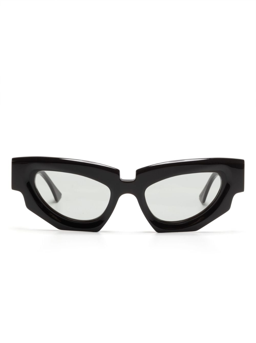 Kuboraum asymmetric-frame tinted sunglasses - Black von Kuboraum