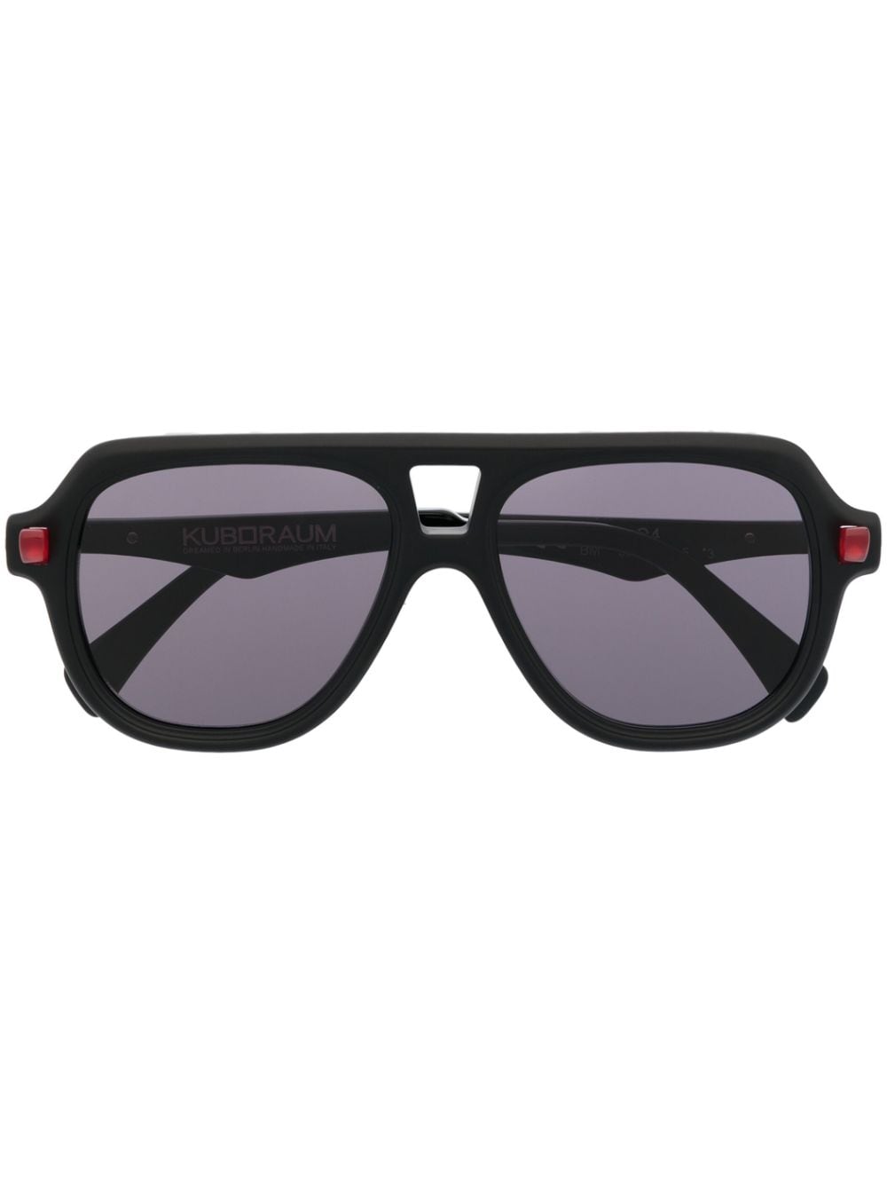 Kuboraum pilot-frame sunglasses - Black