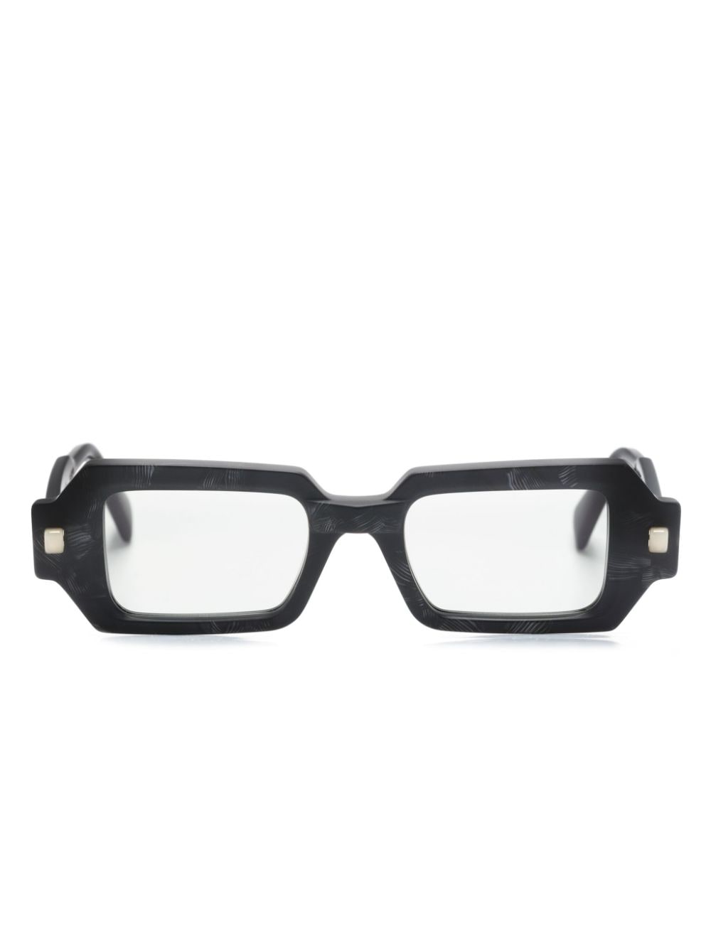 Kuboraum rectangle-frame sunglasses - Black von Kuboraum