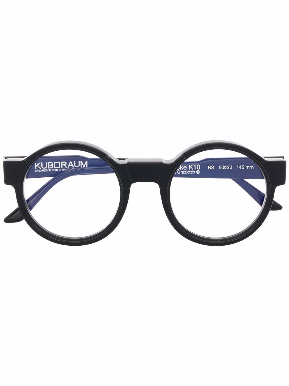 Kuboraum round-frame glasses - Black von Kuboraum