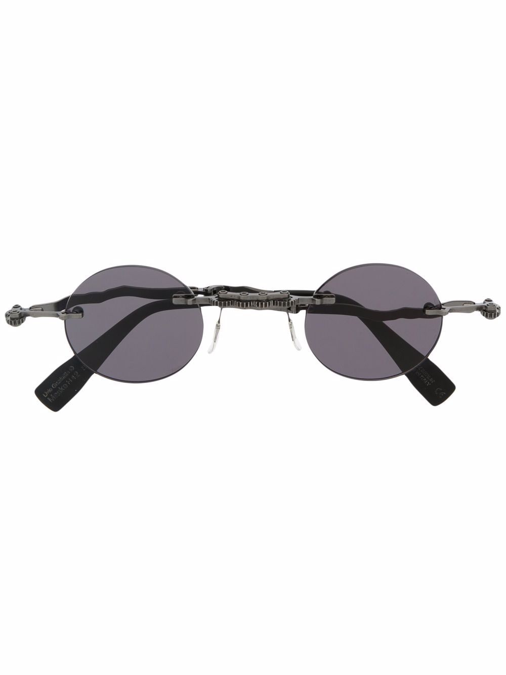 Kuboraum round-frame sunglasses - Black von Kuboraum