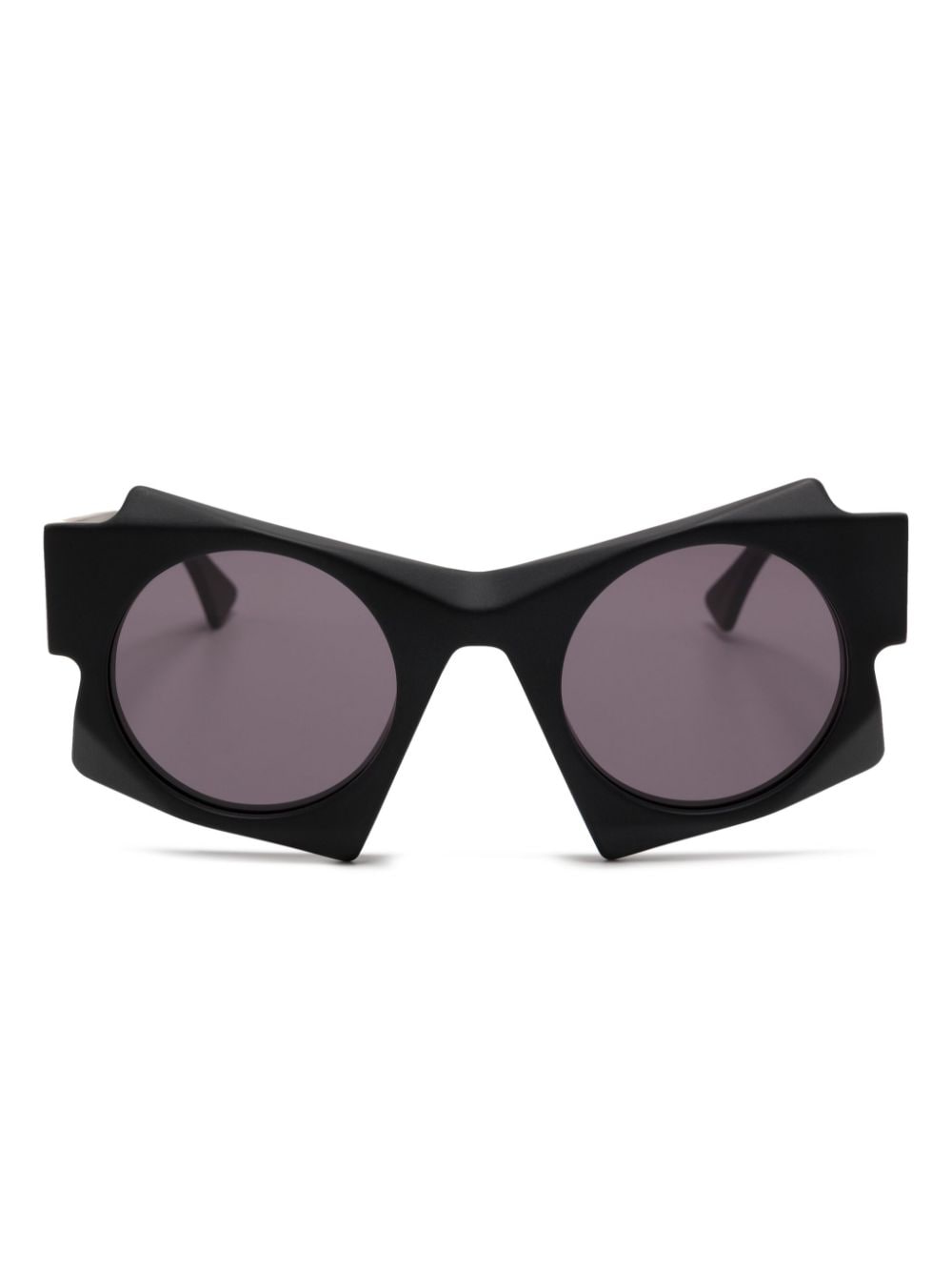 Kuboraum sculpted-frame sunglasses - Black von Kuboraum