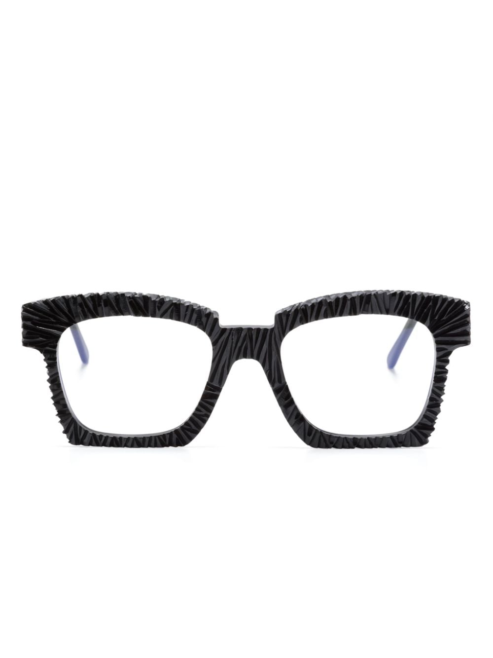 Kuboraum square-frame acetate glasses - Black von Kuboraum
