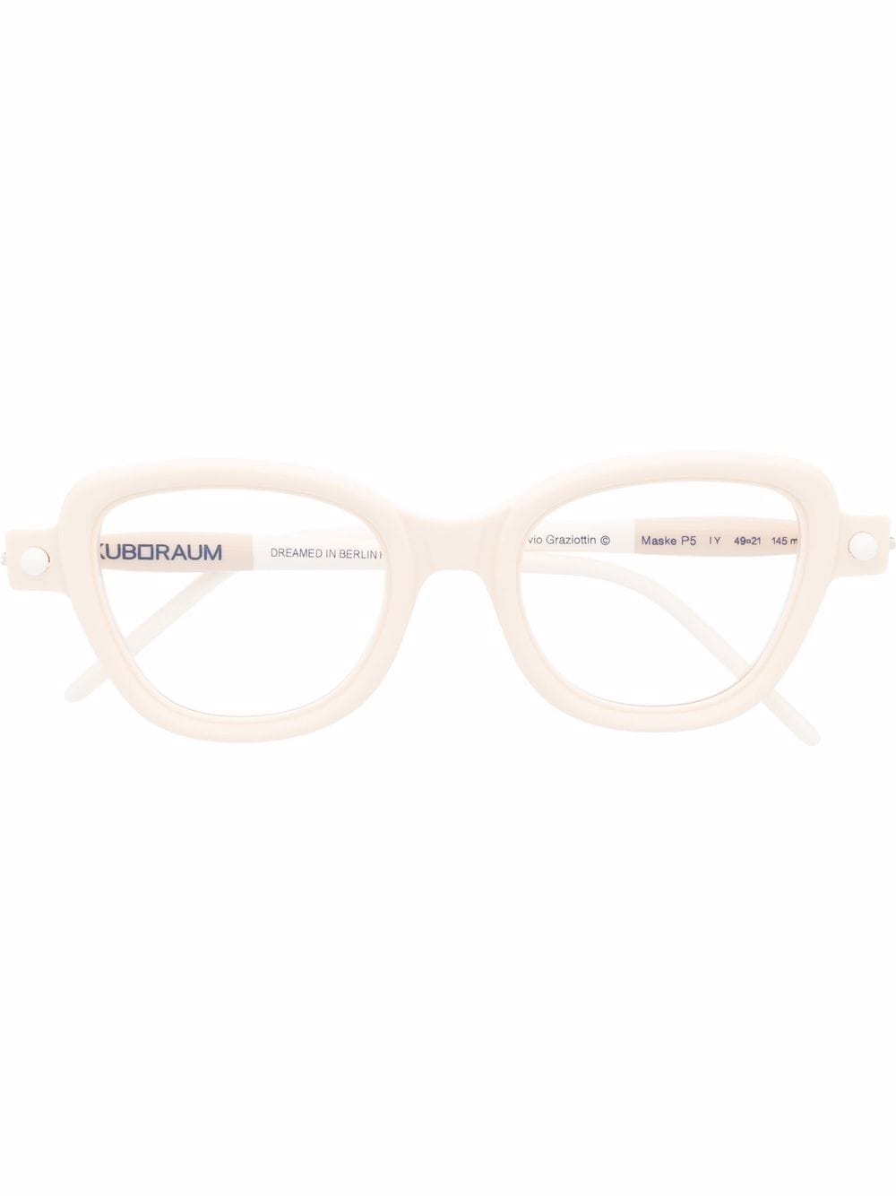 Kuboraum square-frame glasses - Neutrals von Kuboraum
