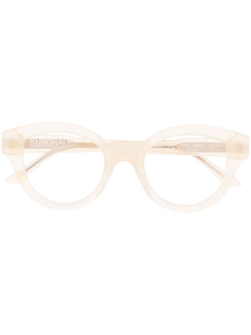 Kuboraum square-frame glasses - Neutrals von Kuboraum