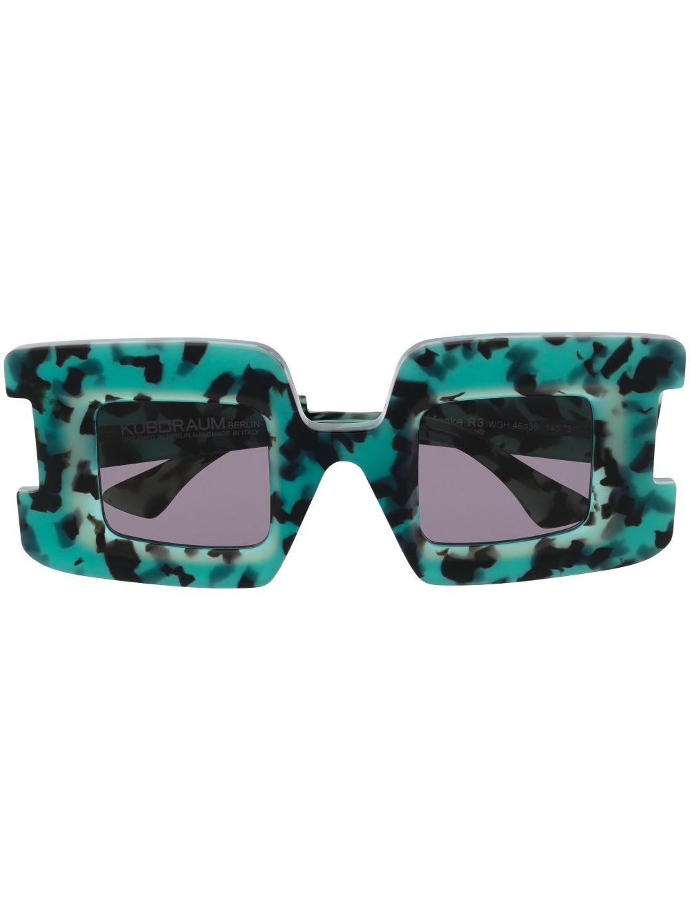 Kuboraum square-frame sunglasses - Blue von Kuboraum