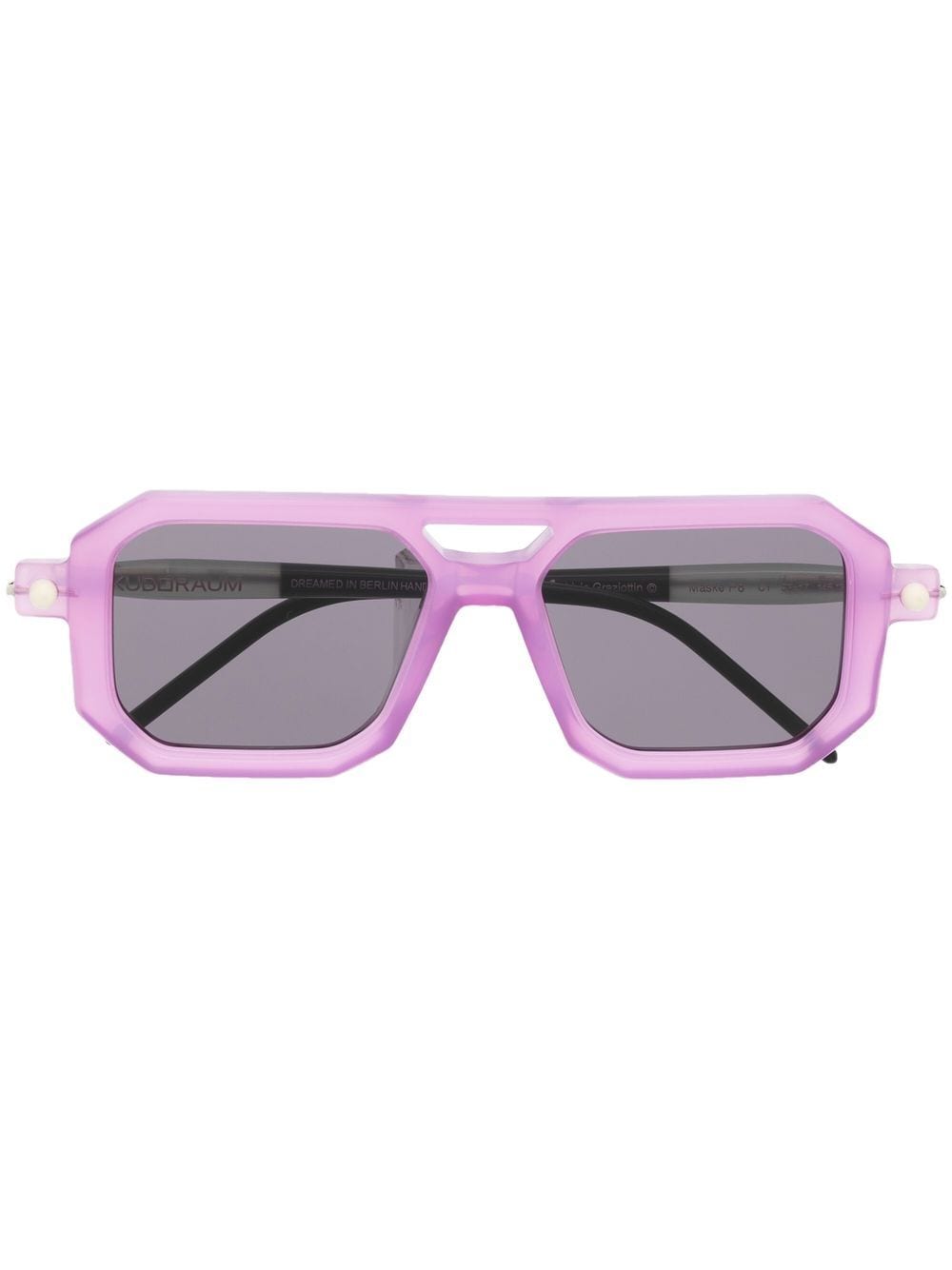 Kuboraum square-frame sunglasses - Grey von Kuboraum