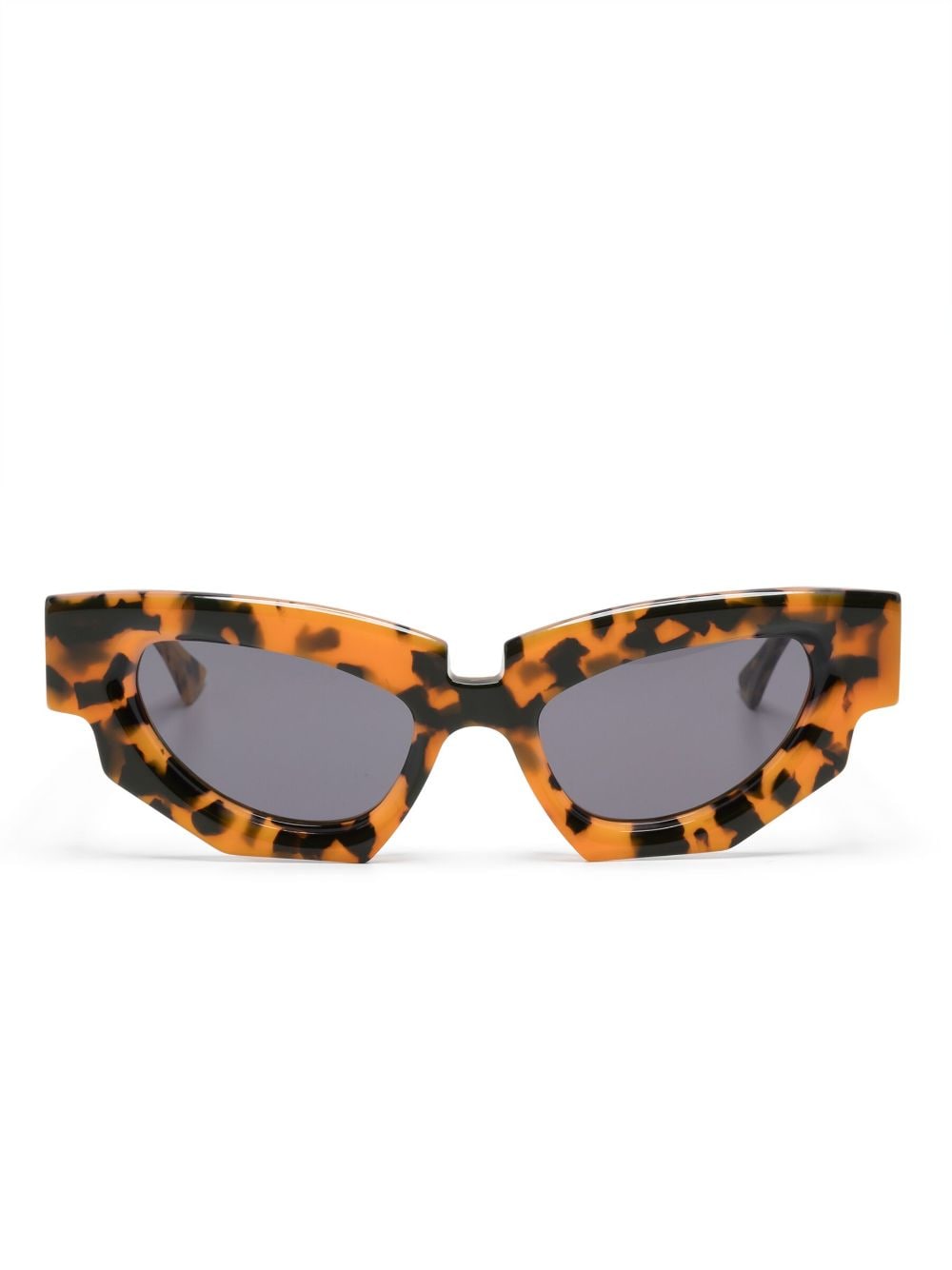 Kuboraum tortoiseshell-effect sunglasses - Orange von Kuboraum
