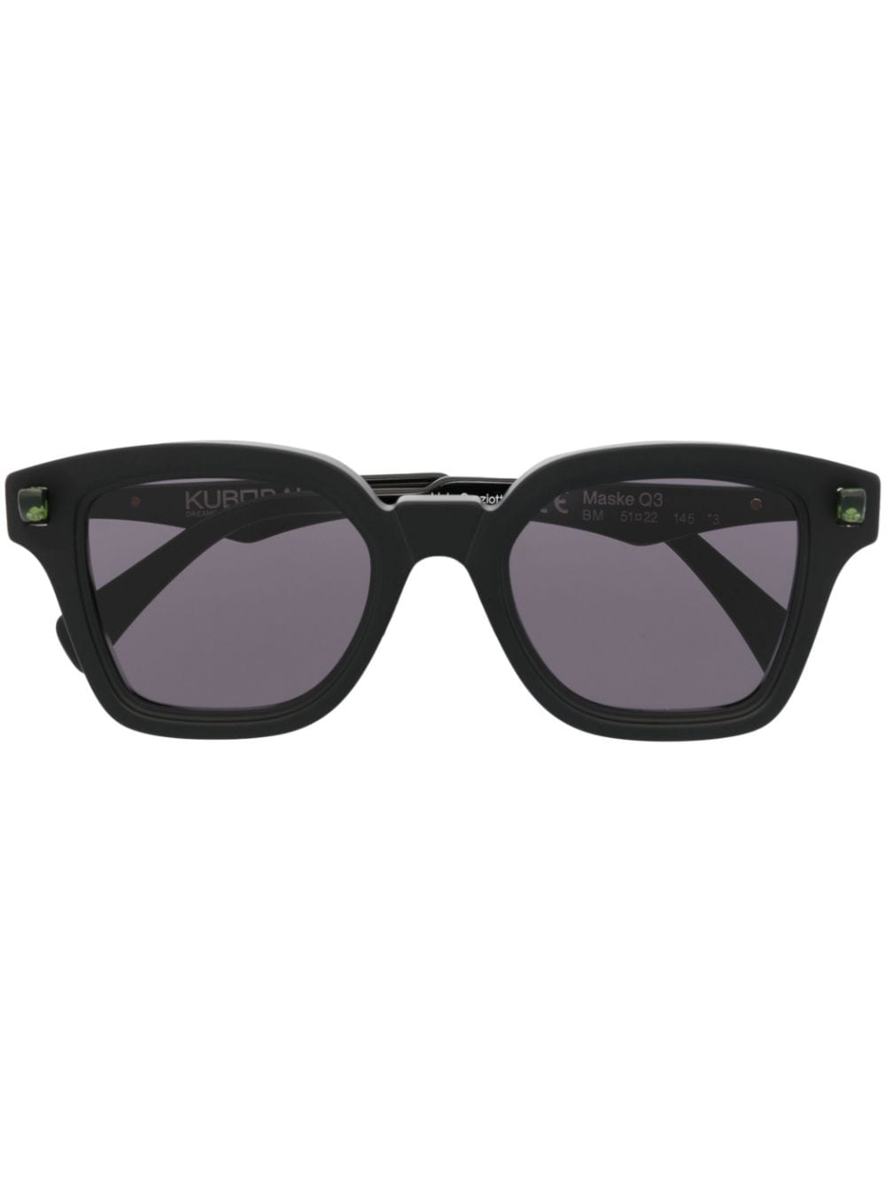 Kuboraum wayfarer-frame optical glasses - Black von Kuboraum