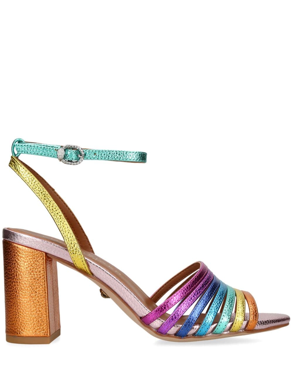 Kurt Geiger London Pierra metallic-effect sandals - Orange von Kurt Geiger London