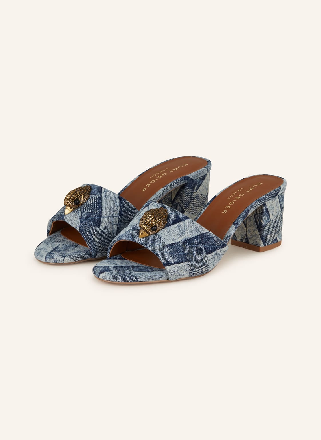 Kurt Geiger Mules Kensington blau von Kurt Geiger