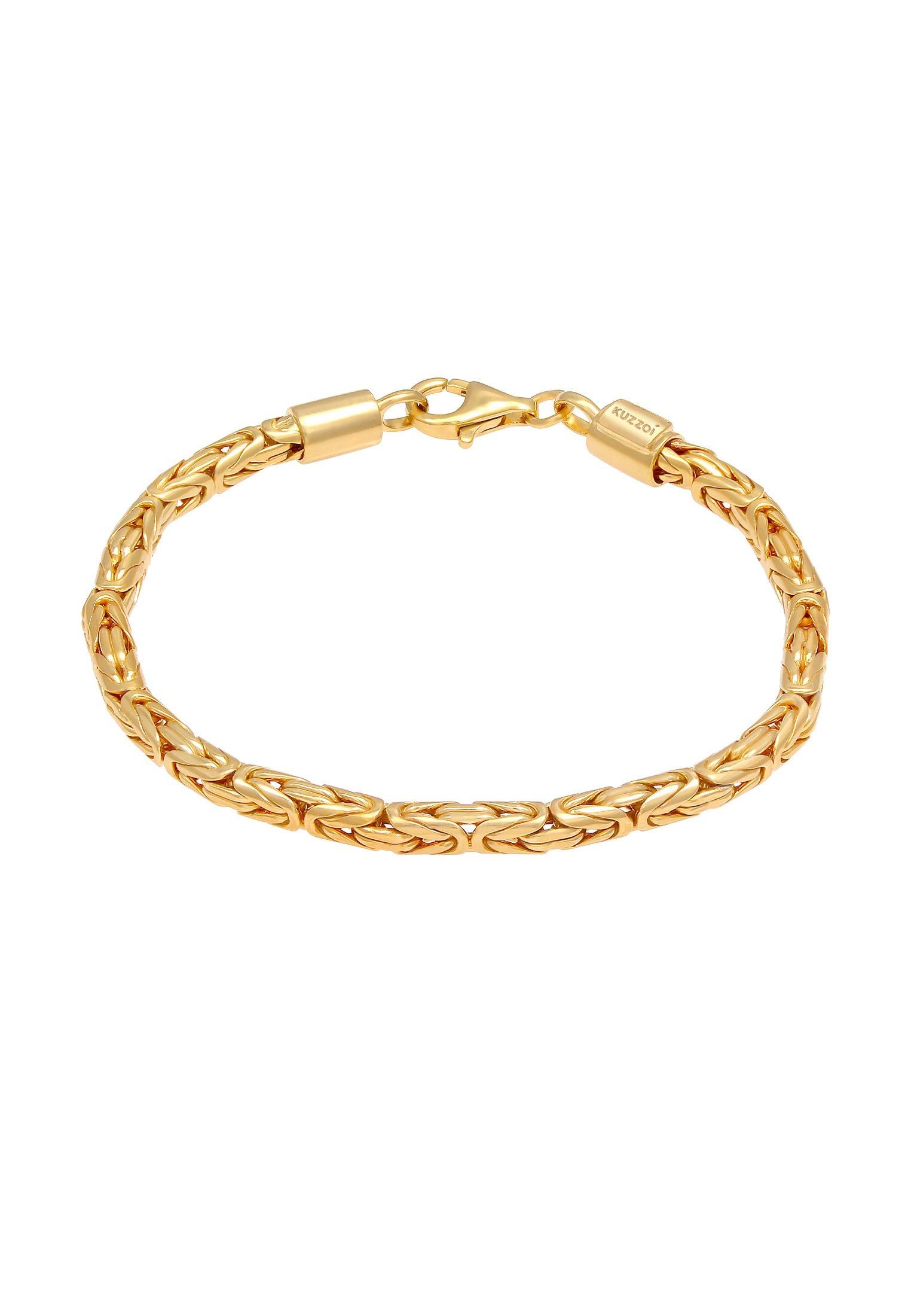 Armband Basic Männer Königskette Robust Massiv Damen Gold 21cm von Kuzzoi