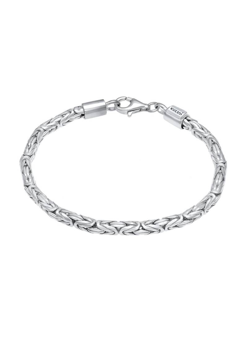 Armband Basic Männer Königskette Robust Massiv Damen Silber 19cm von Kuzzoi