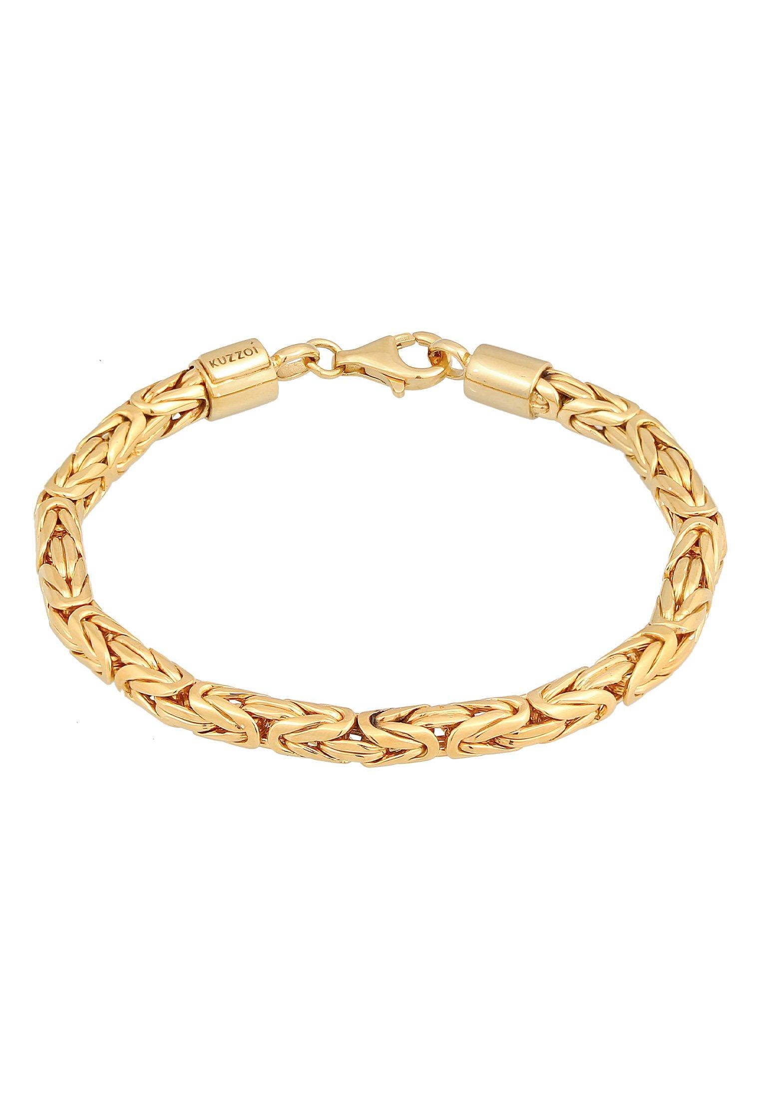 Armband Königskette Rund 925 Silber Damen Gold 19cm von Kuzzoi